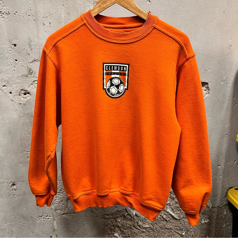 Russell Athletic Clemson University CU Soccer Boxy Fit Crewneck Sweatshirt Med M